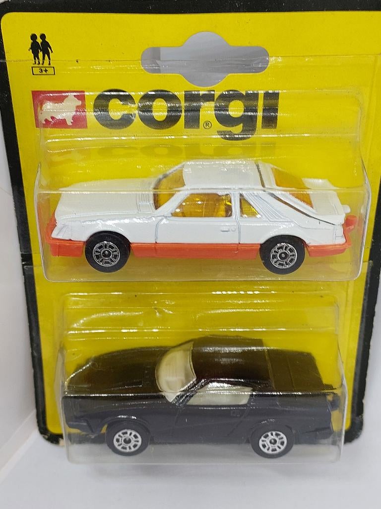 CORGI TWINPACK TR7 FORD MUSTANG COBRA 1981 GESLOT VERPAKKING, Ophalen of Verzenden, Nieuw, Auto
