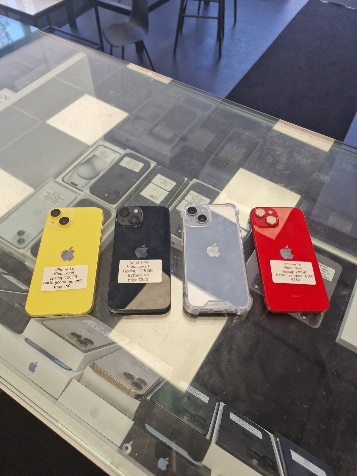 Partij iphone 14 2 jaar garantie, Q, IPhone 14, Blauw, Q