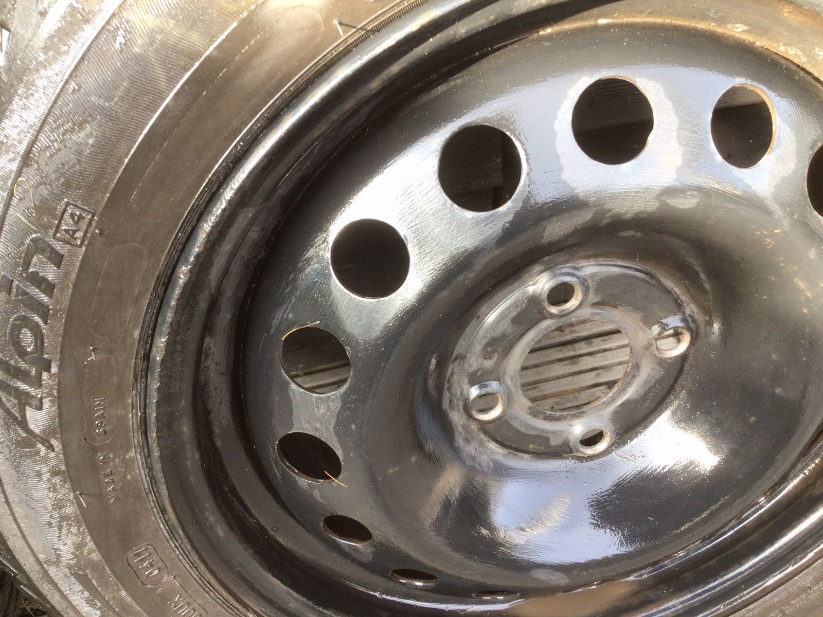 Michelin alpin 185-60r15 winterbanden, Ophalen, Zo goed als nieuw