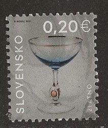 Slowakije 12, glas voor asmae, Verzenden, Overige landen, Gestempeld