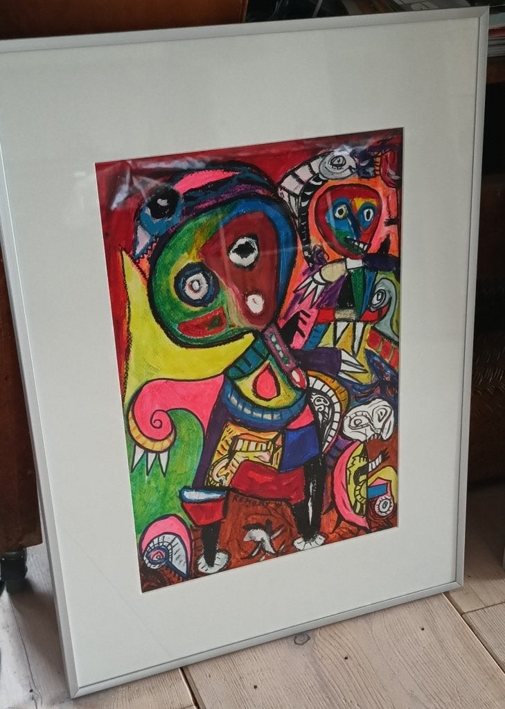 Remory: abstract werk, Cobra stijl, Antiek en Kunst, Ophalen