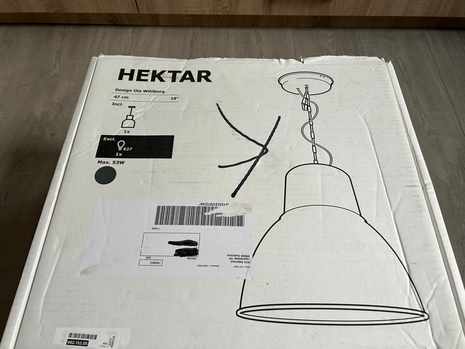 Ikea hanglamp - nieuw in verpakking, Ophalen of Verzenden, Zo goed als nieuw