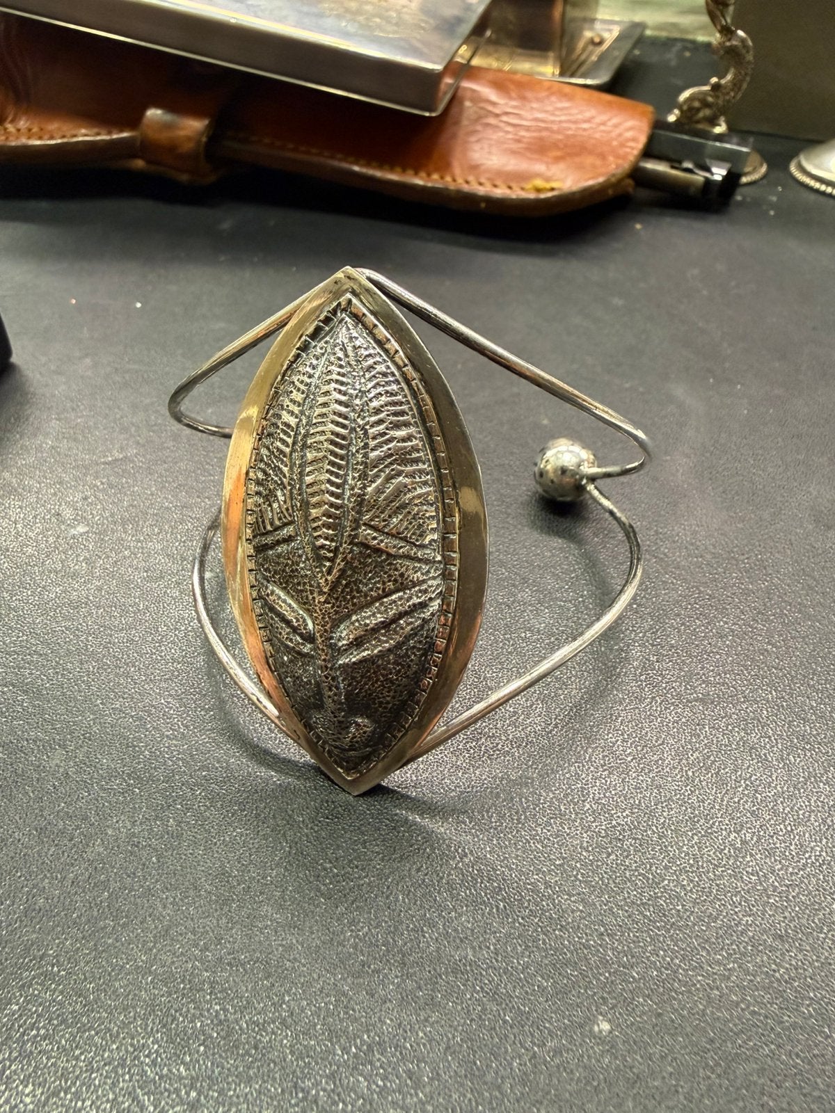 Afrikaans zilveren armband, Ophalen of Verzenden