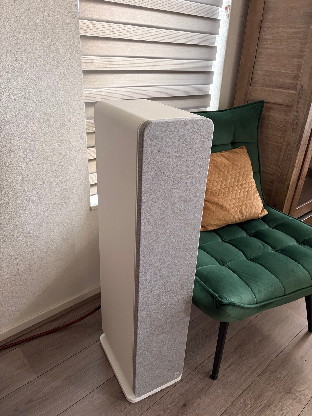 Teufel Ultima 40 MK2 Vloerstaande Luidsprekers (Wit), Vloerstaande luidspreker, Zo goed als nieuw, Basreflex, Ophalen