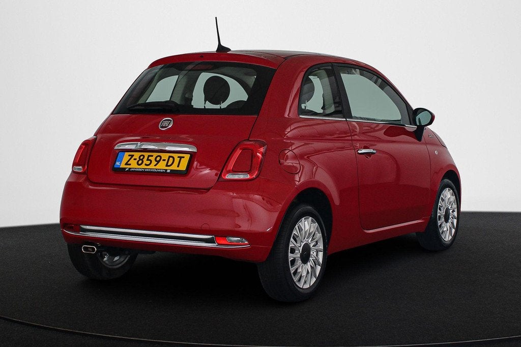 Fiat 500 1.0 Hybrid Dolcevita Panoramadak Apple CarPlay Clim, Stof, Euro 6, 4 stoelen, Bedrijf