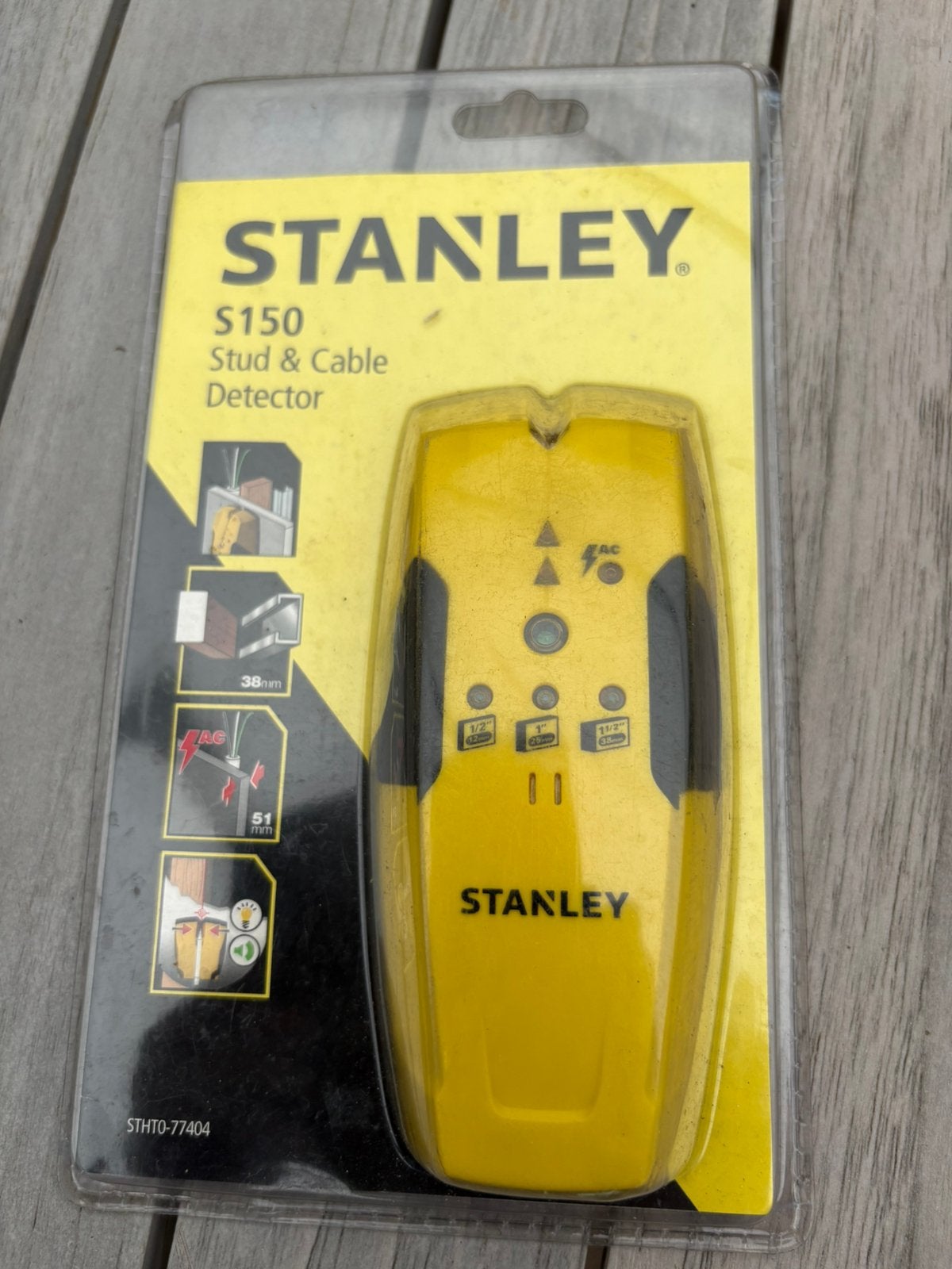 Stanley stud & cable detector nieuw, Doe-het-zelf en Verbouw, Meetapparatuur, Ophalen of Verzenden, Nieuw