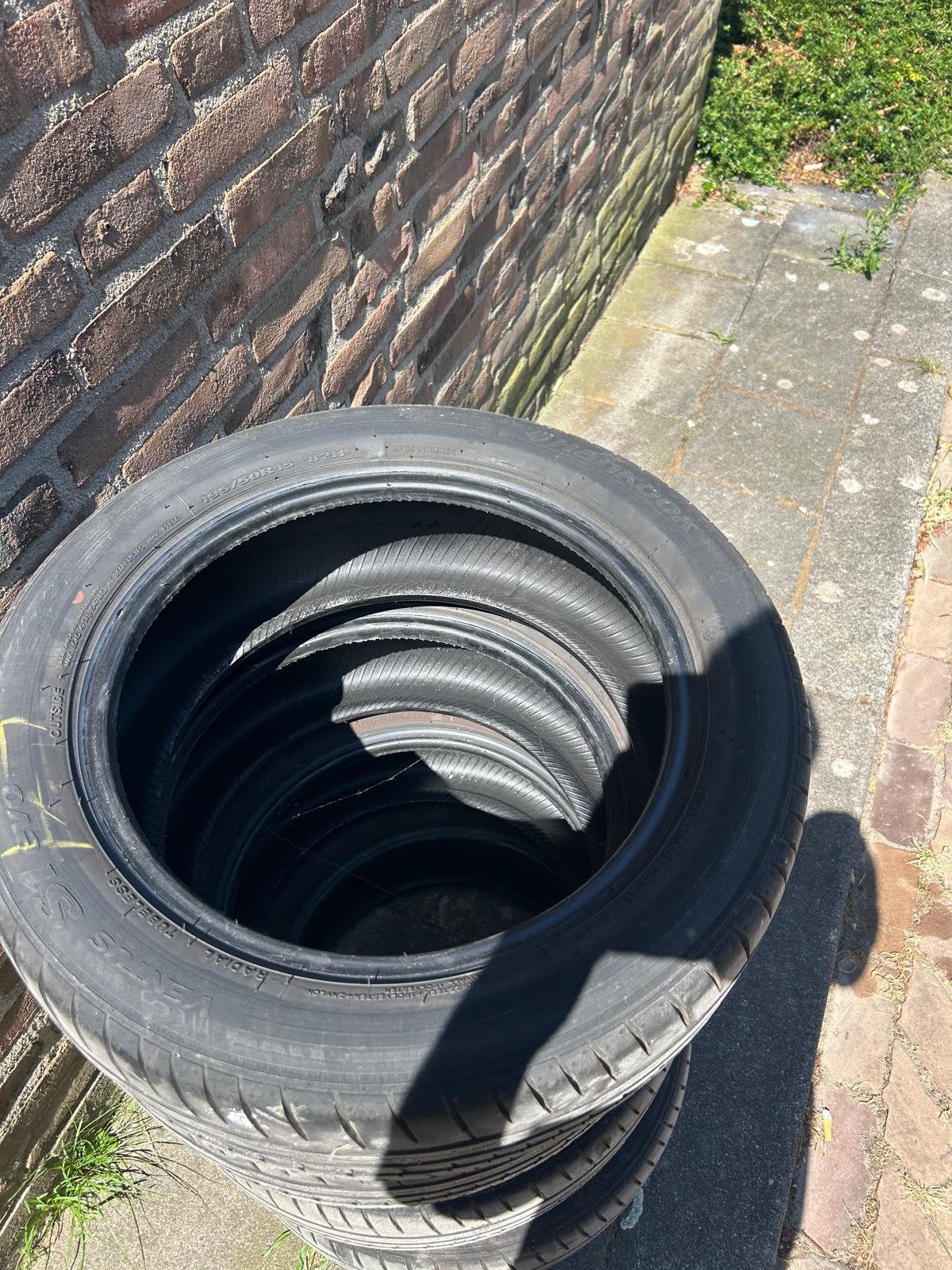 Hankook Ventus S1 evo3 - 195/50 R15 82H, Ophalen, Gebruikt, 15 inch, Band(en)