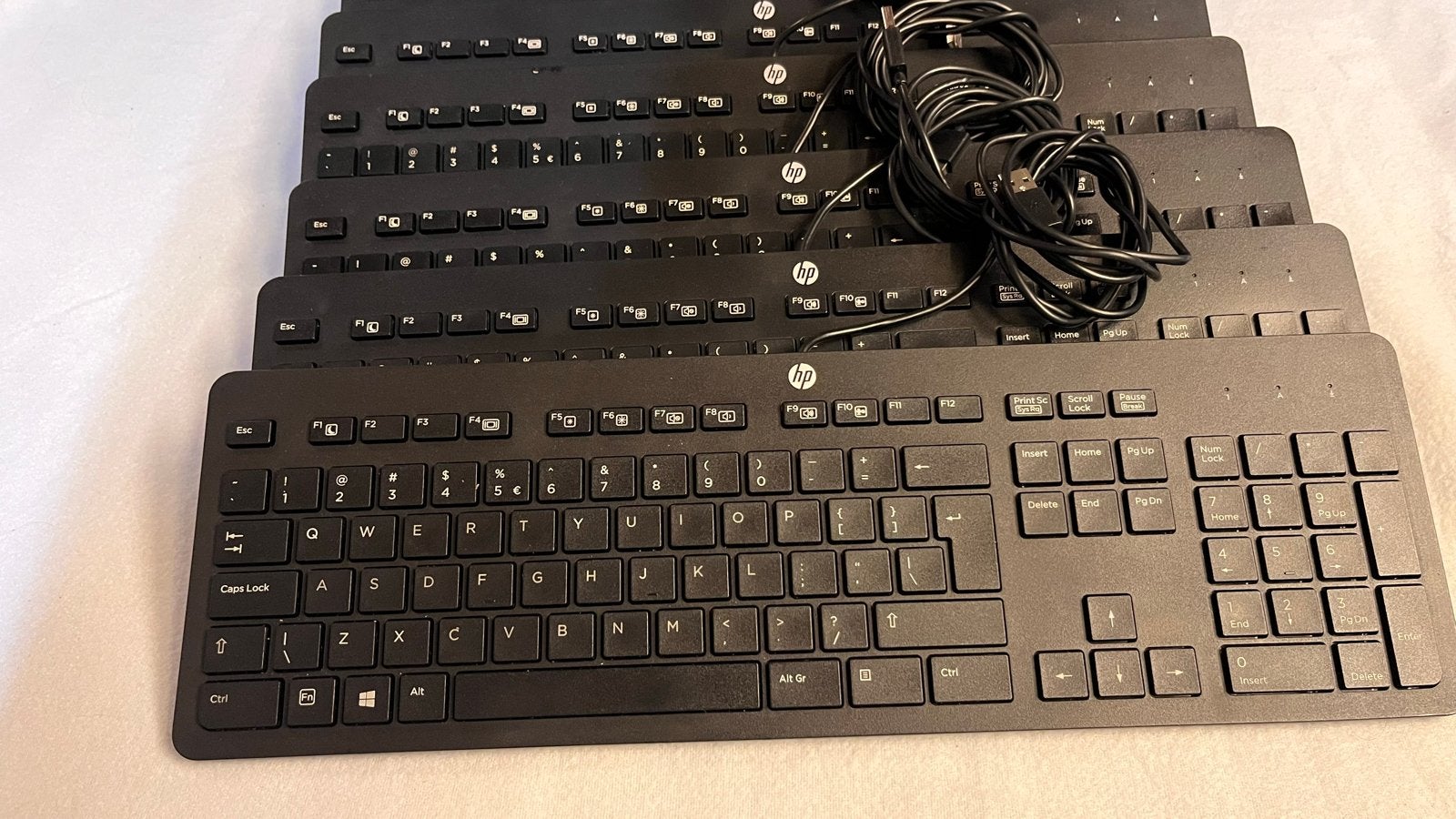 21x HP KBAR211 Toetsenborden, Computers en Software, Gebruikt, Ophalen of Verzenden, Qwerty, Numeriek gedeelte