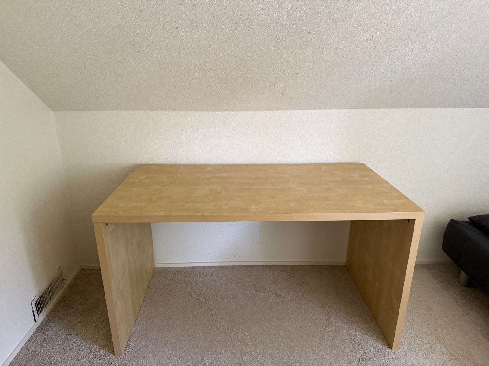 IZGS IKEA Malm Bureau Beuken - 140x75x75 cm, Ophalen, Demontabel, Gebruikt, Spaanplaat of MDF