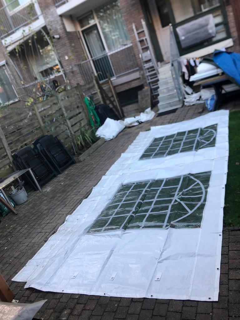 Partytent zijwanden, Ophalen, Gebruikt, Minder dan 5 meter