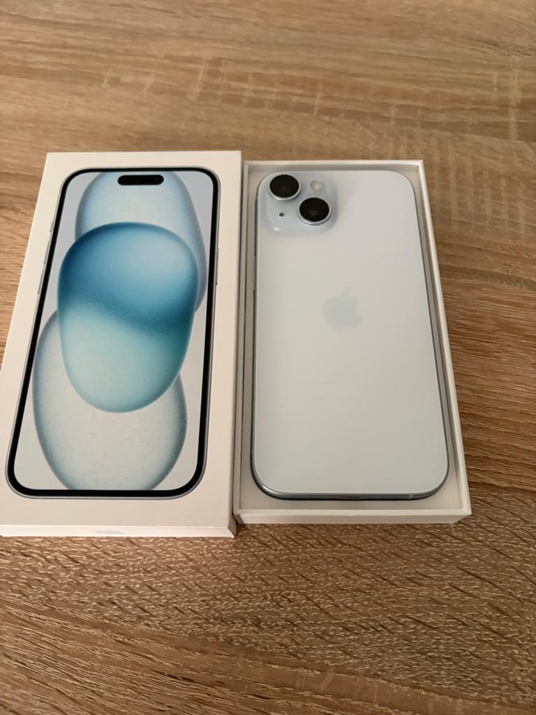 iPhone 15 Wit - Zo goed als nieuw, Ophalen, 128 GB, IPhone 15, 86 %