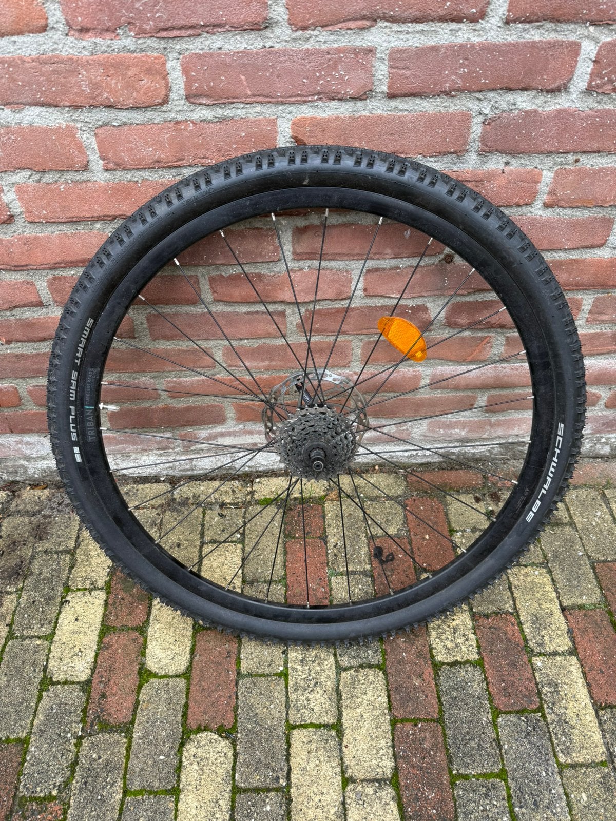 28 inch Triban Tubeless Ready achterwiel, Gebruikt, Aluminium, Racefiets, Ophalen