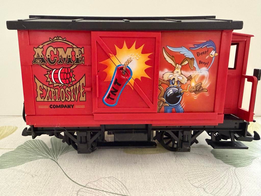 LGB 94108 Unieke LGB Exploding Wagon – Limited Edition!, Gelijkstroom of Wisselstroom, Wagon, Ophalen of Verzenden, Zo goed als nieuw