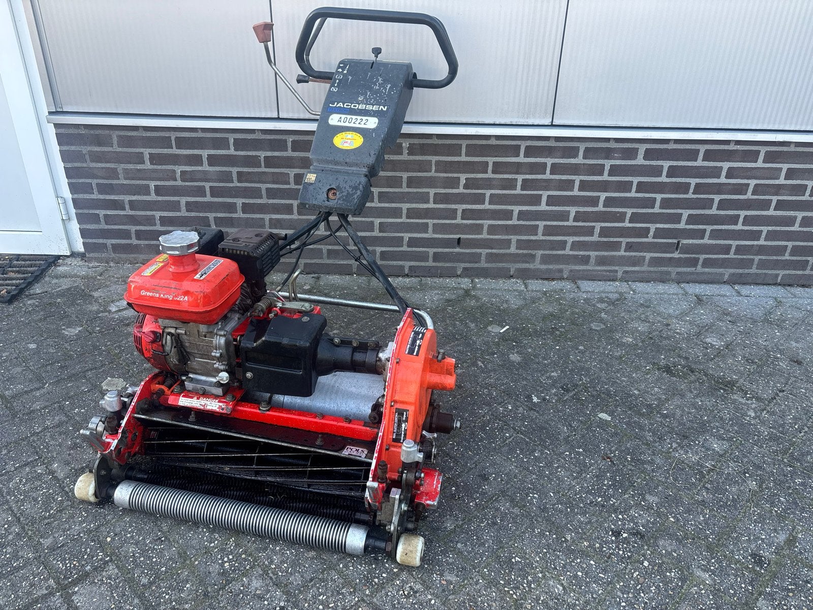 Jacobsen Kooimesmaaier - Benzine Grasmaaier, Gebruikt, Ophalen of Verzenden, Benzine-grasmaaier, 50 cm of meer