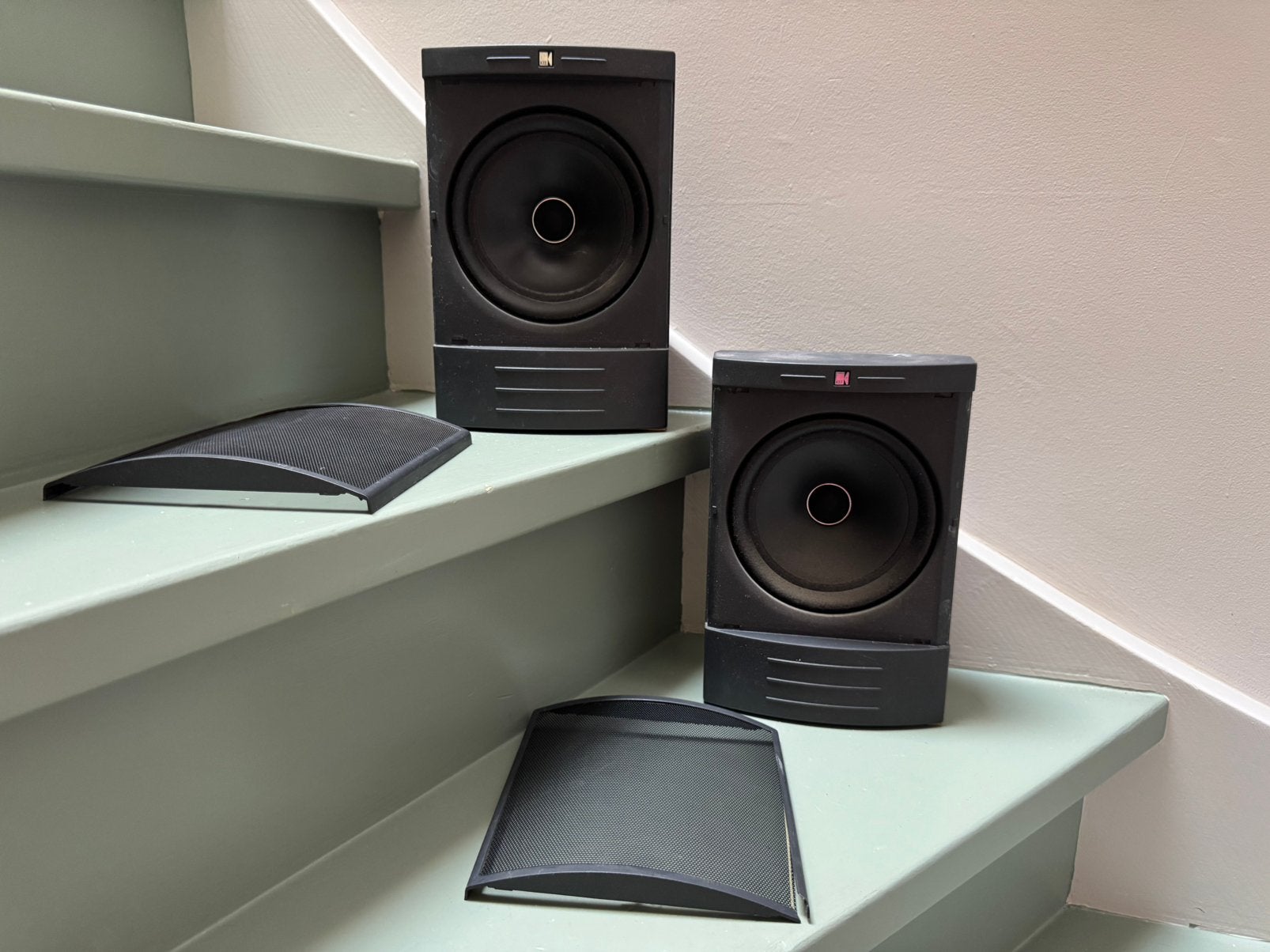 Set KEF Uni-Q luidsprekers – getest en werkend, vintage HiFi, Stereo speakers, Gebruikt, Ophalen of Verzenden, 60 tot 120 watt