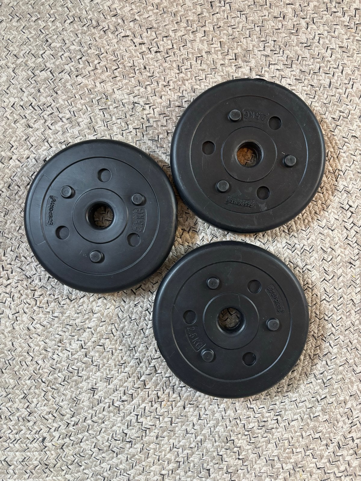 ScSPORTS halterschijven van 2,5kg - Incomplete set van 4, Ophalen, Zo goed als nieuw