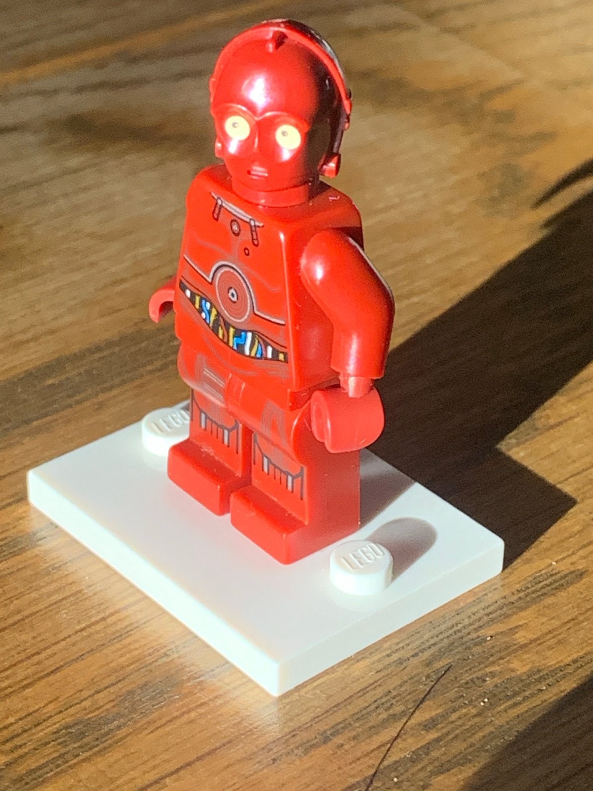 LEGO Star Wars C-3PO Minifiguur Rood (Protocol Droid), Ophalen of Verzenden, Zo goed als nieuw