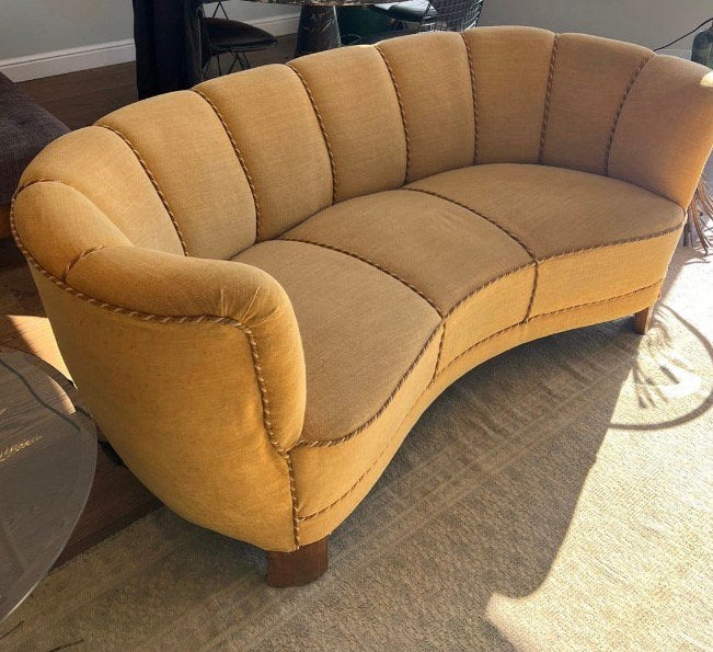 Vintage bank - te koop wegens verhuizing, Gebruikt, Vintage jaren vijftig, Driepersoons, 75 tot 100 cm