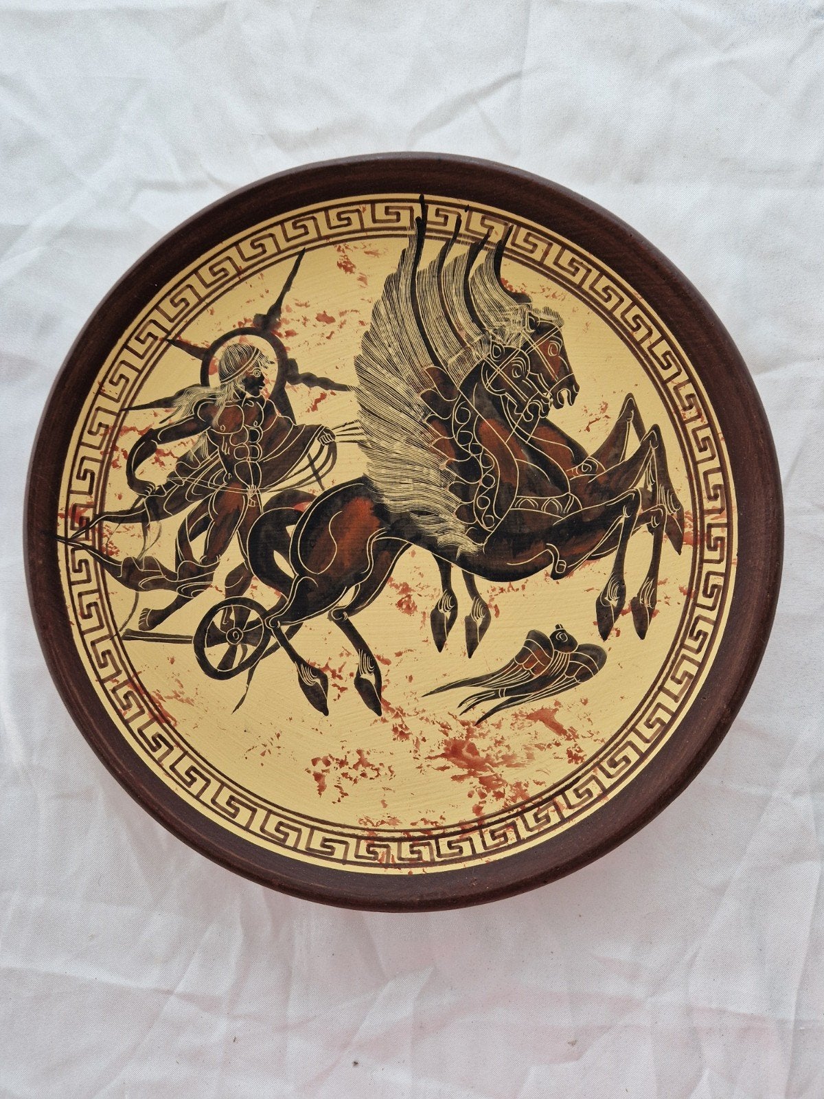 Decoratief bord met Griekse mythologie (Helios), Antiek en Kunst, Ophalen