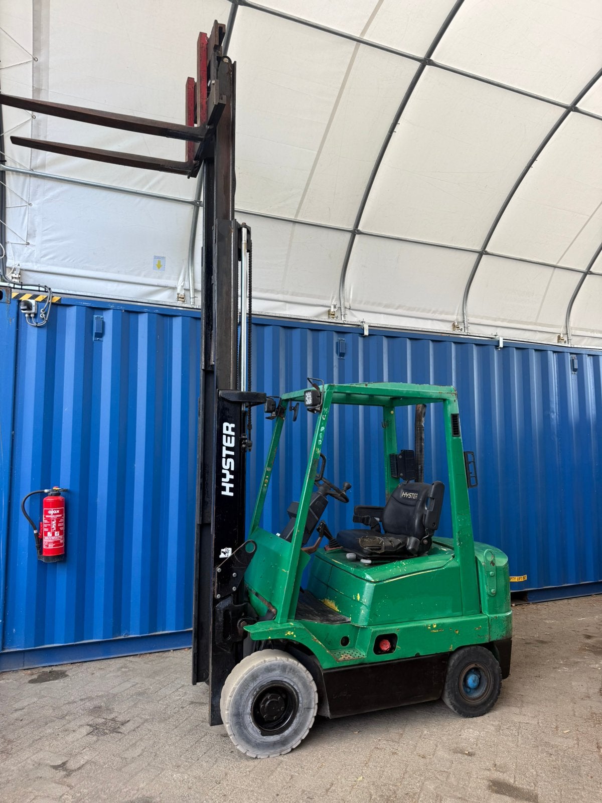 Hyster 2 tonner diesel heftruck 3-delige mast sideshift, Zakelijke goederen, Machines en Bouw | Heftrucks en Intern transport