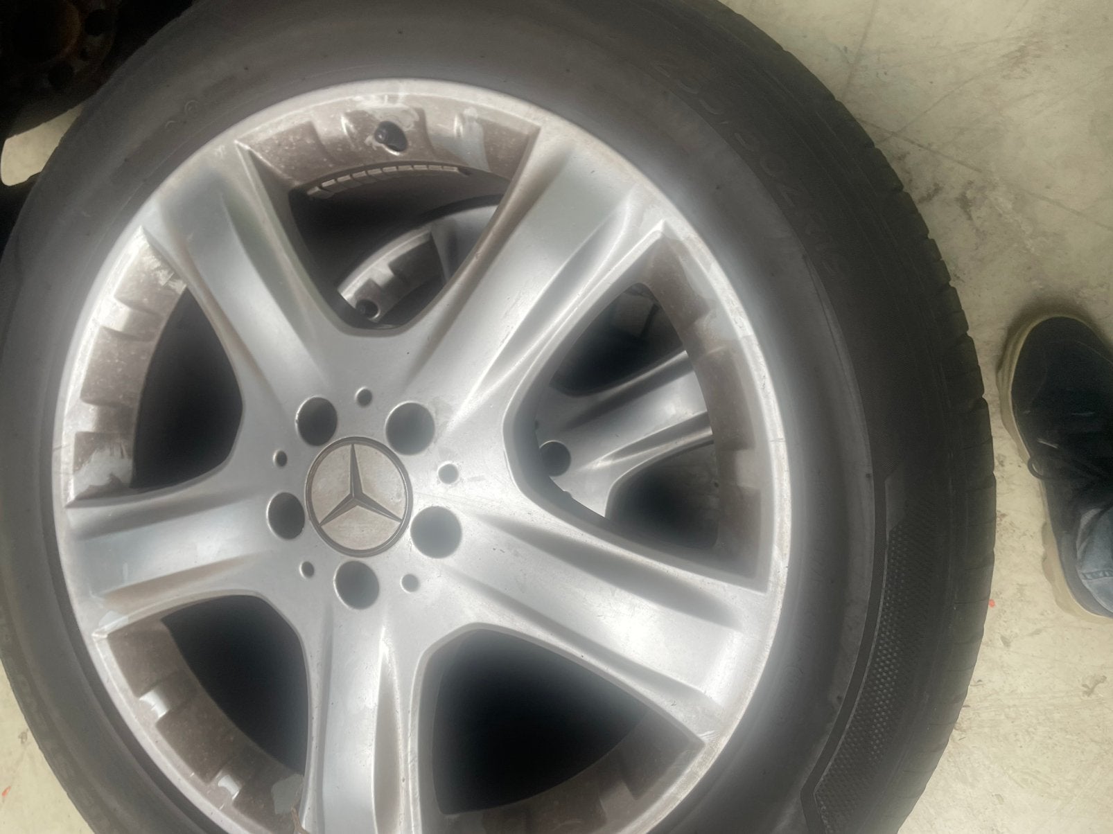 Mercedes ML350 Lichtmetalen velgen Breedset, 255 mm, Banden en Velgen, Zomerbanden, Ophalen