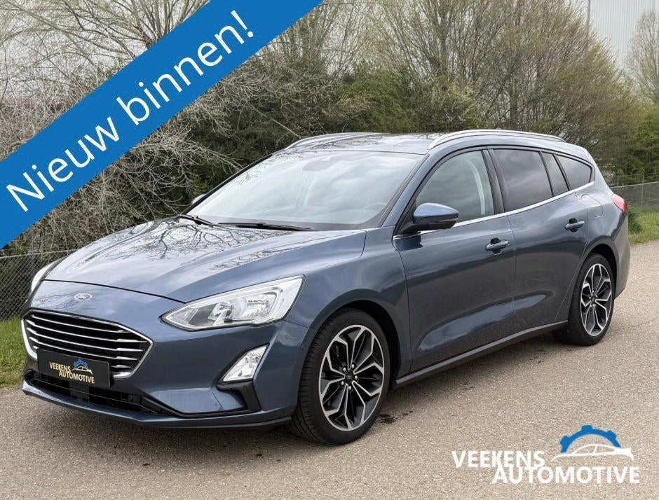 Ford Focus 1.0 Ecoboost Titanium 125pk Automaat *Trekhaak*, Euro 6, 715 kg, Blauw, USB