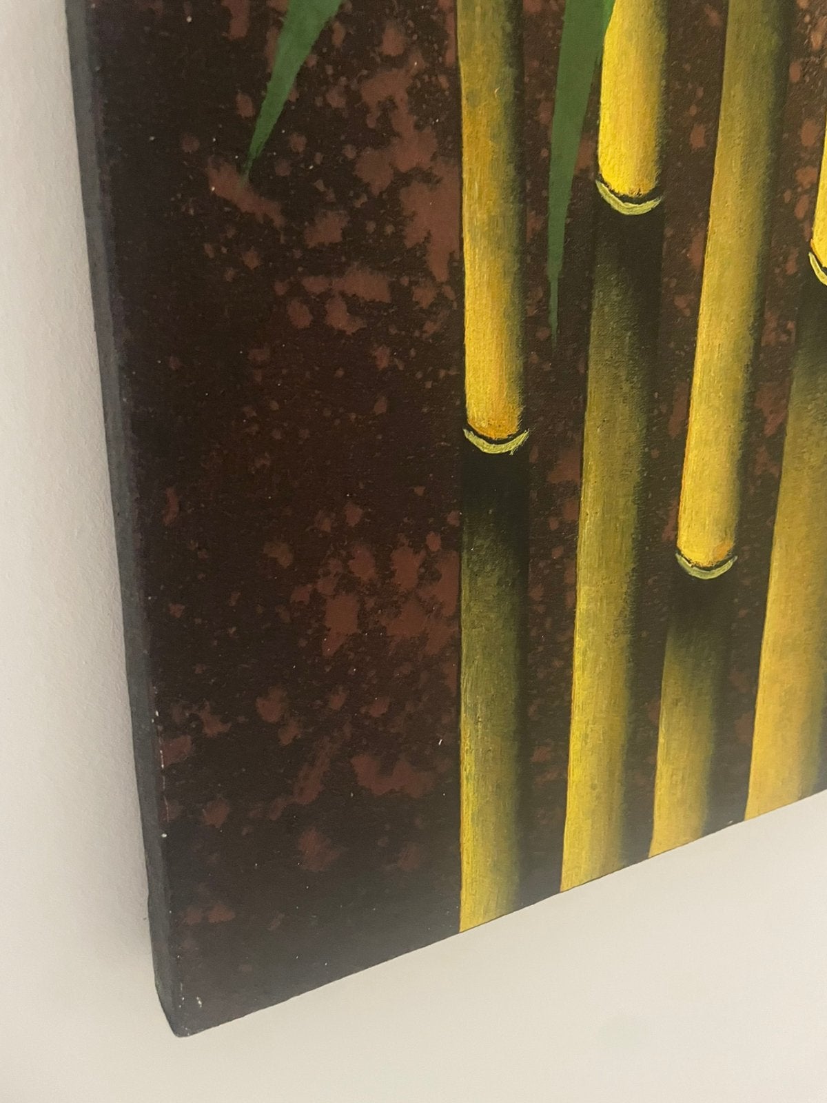 Bamboe op canvas, Ophalen of Verzenden