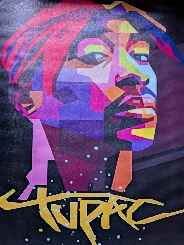 tupac print, afmeting 60x40 cm. Perfect voor de fan, Ophalen of Verzenden, Nieuw, Poster, Artwork of Schilderij