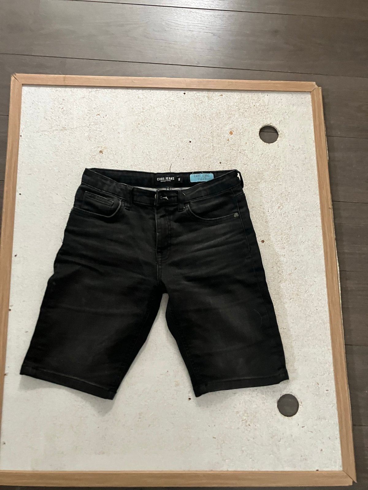 4 korte broeken van o.a. cars en puma-maat 140-152, Ophalen of Verzenden, Gedragen, Overige maten, Zwart