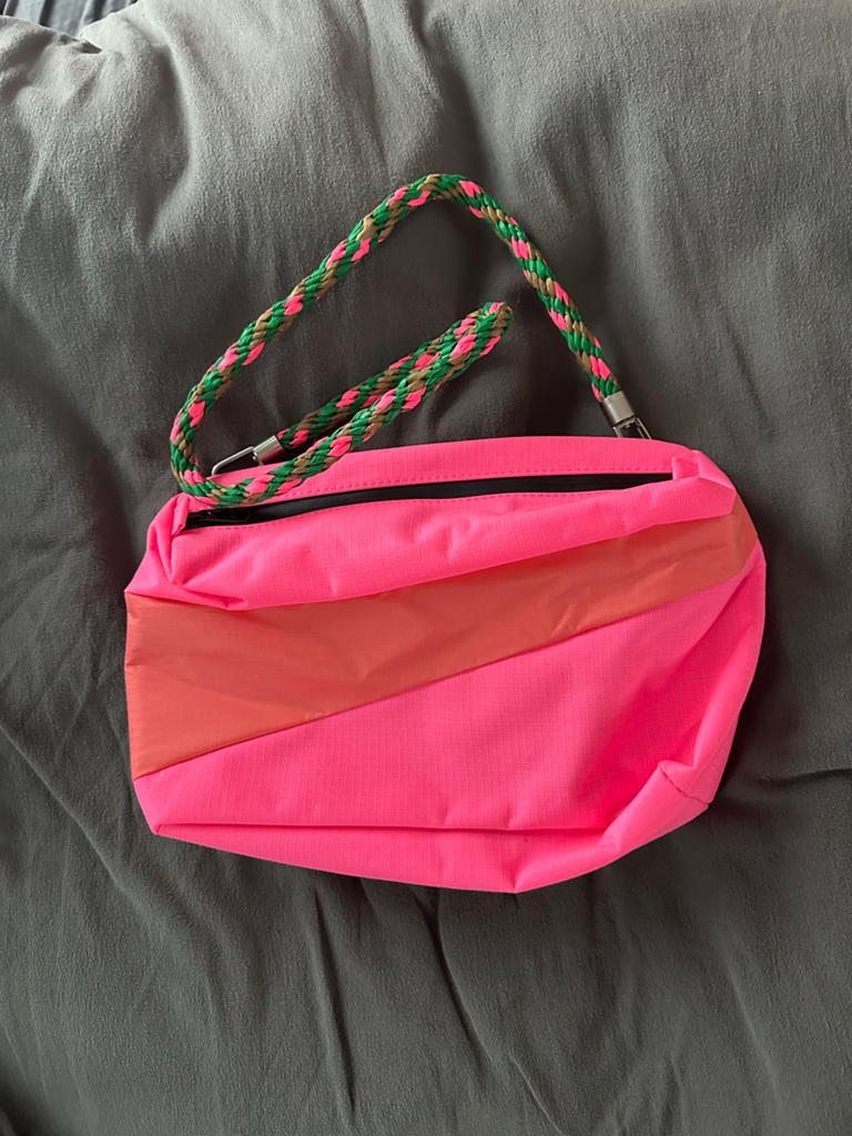 Susan Bijl Bumbag M met Special Strap - Neon Roze/Oranje, Sieraden, Tassen en Uiterlijk, Ophalen of Verzenden, Zo goed als nieuw