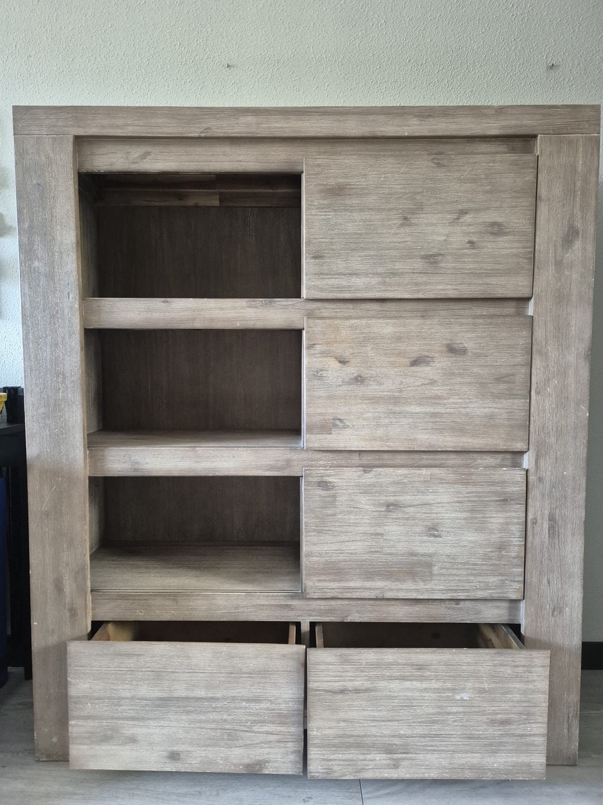 Pronto Montréal Kast met Schuifdeuren en Lades - 126x40x147, Ophalen, Gebruikt, 100 tot 150 cm, Minder dan 100 cm