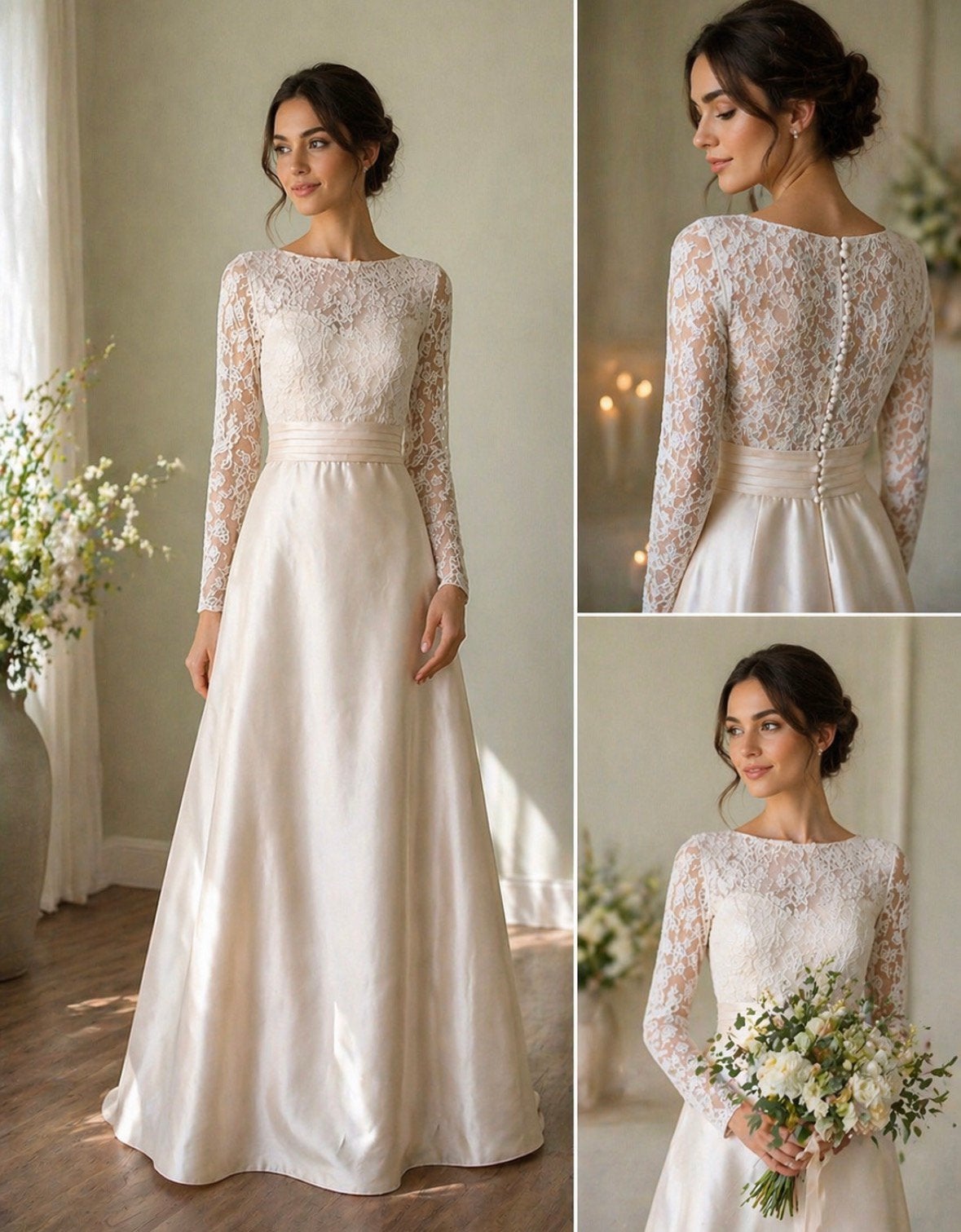 Trouwjurk Pronovias maat 40, Ophalen of Verzenden, Zo goed als nieuw, Beige, Trouwjurk