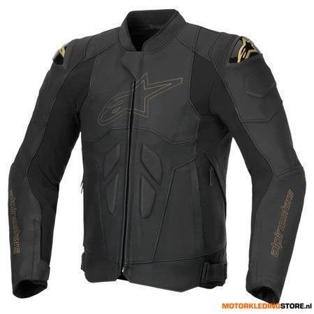 Alpinestars Dusk Leren Motorjas, Zwart-Zwart, Ophalen of Verzenden, Nieuw met kaartje