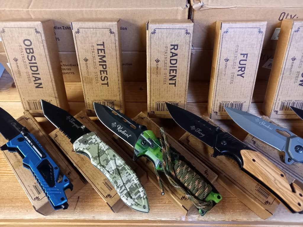 Zak/Survivel/Vis messen...7 types...Tweede mes 50% korting!, Info@hengelsportleon.nl, Overige typen, Eurocatch, Nieuw