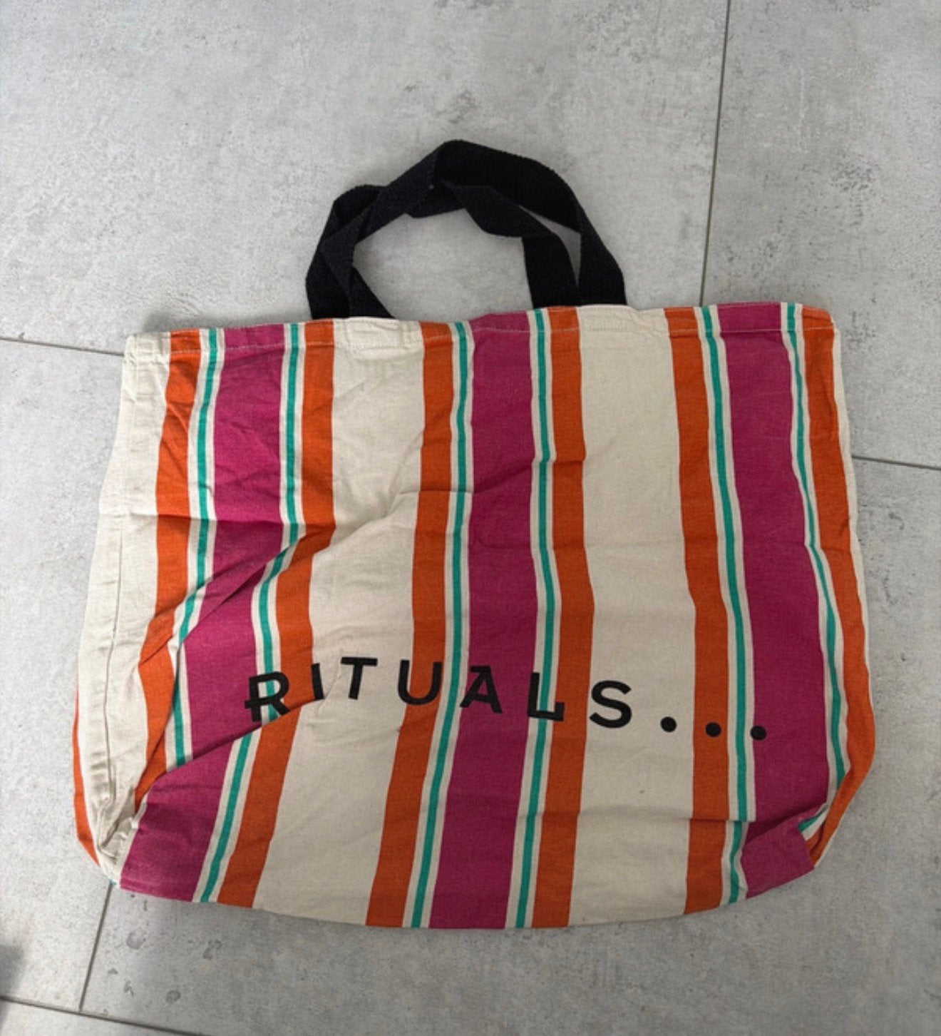 Rituals Beach Bag, Verzenden, Zo goed als nieuw, Beige, 30 cm of meer