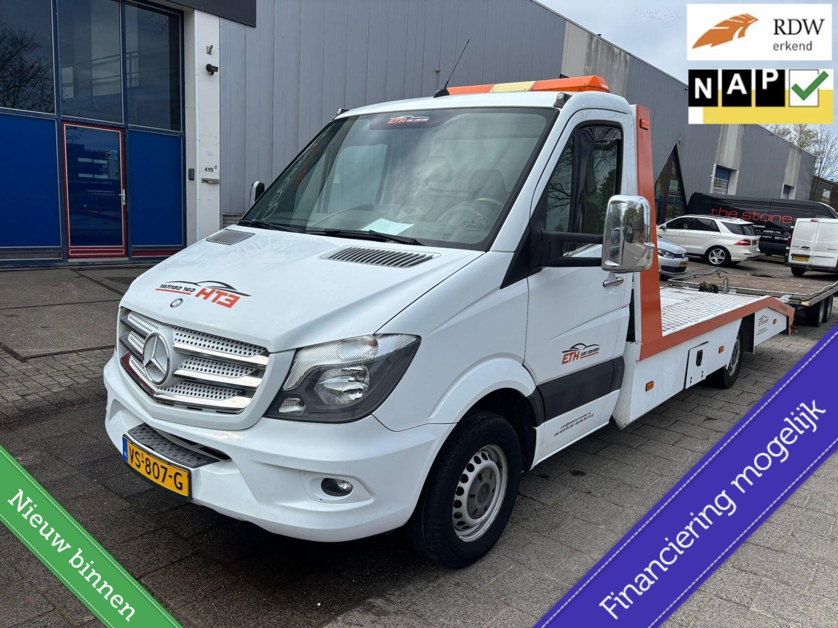 Mercedes Sprinter 316 2.2 CDI oprijwagen luchtvering/airco/, Auto's, 13 km/l, Euro 5, Gebruikt, 4 cilinders