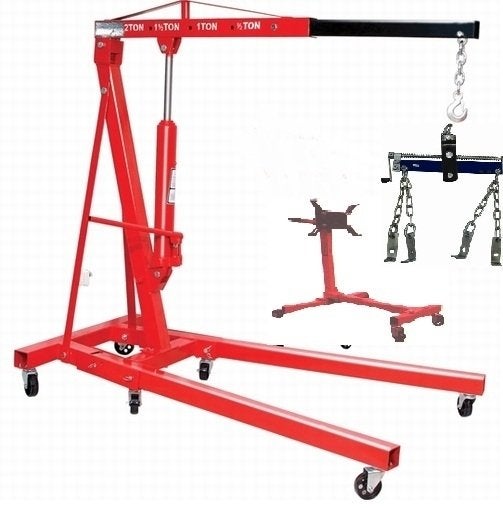 Hydraulische Werkplaatstakel 2 ton + Evenaar + Motorbok, Auto diversen, Autogereedschap, Niet ingevuld, Niet ingevuld, Nieuw, Ophalen of Verzenden