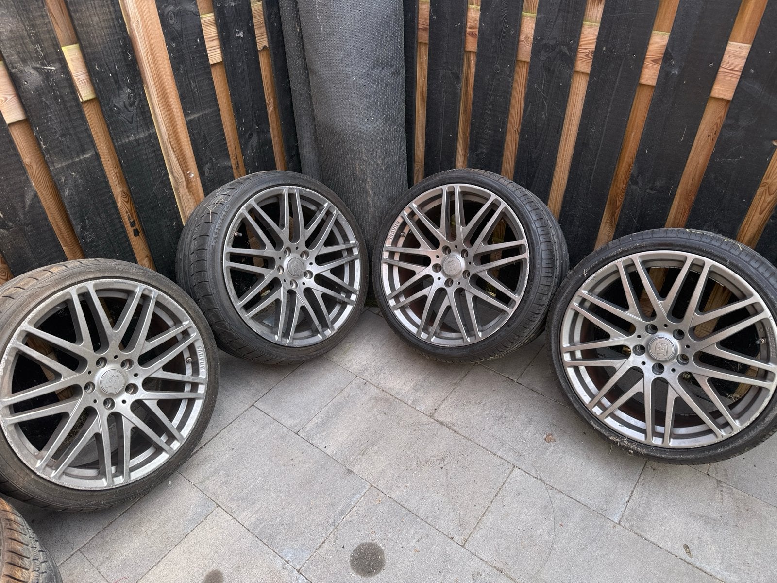 Brabus Monoblock F Velgen met Banden 19 inch Mercedes, Gebruikt, Banden en Velgen, 235 mm, Personenwagen
