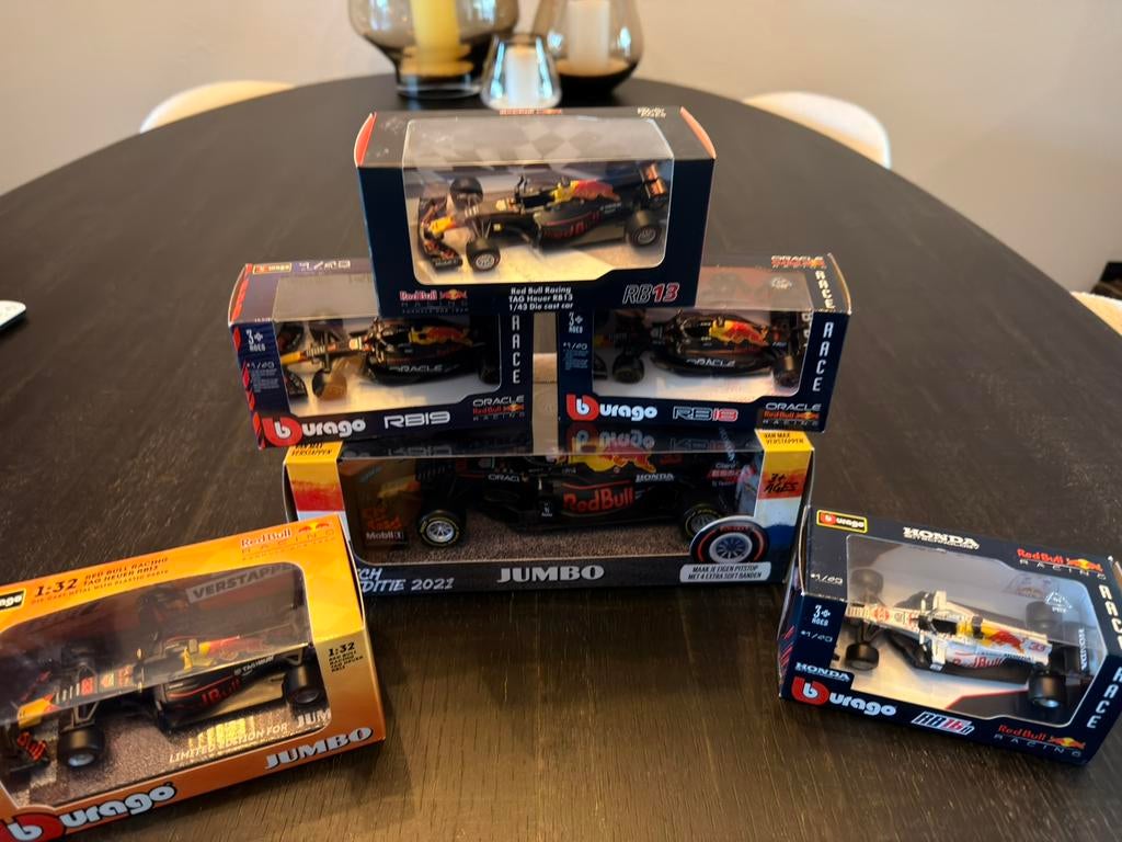 Set schaalmodellen van Red Bull Racing Max Verstappen, Ophalen of Verzenden, Nieuw, Formule 1
