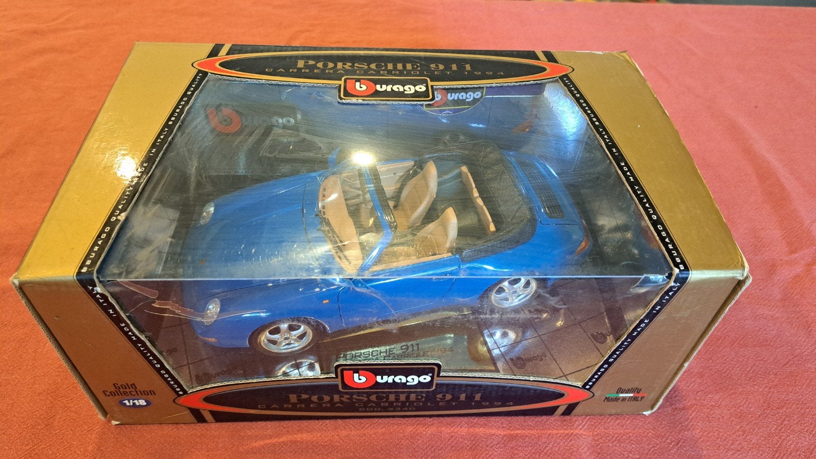 Nieuw in de doos: 1/18 Porsche 911 cabriolet, Ophalen of Verzenden, Nieuw, Auto, Bburago