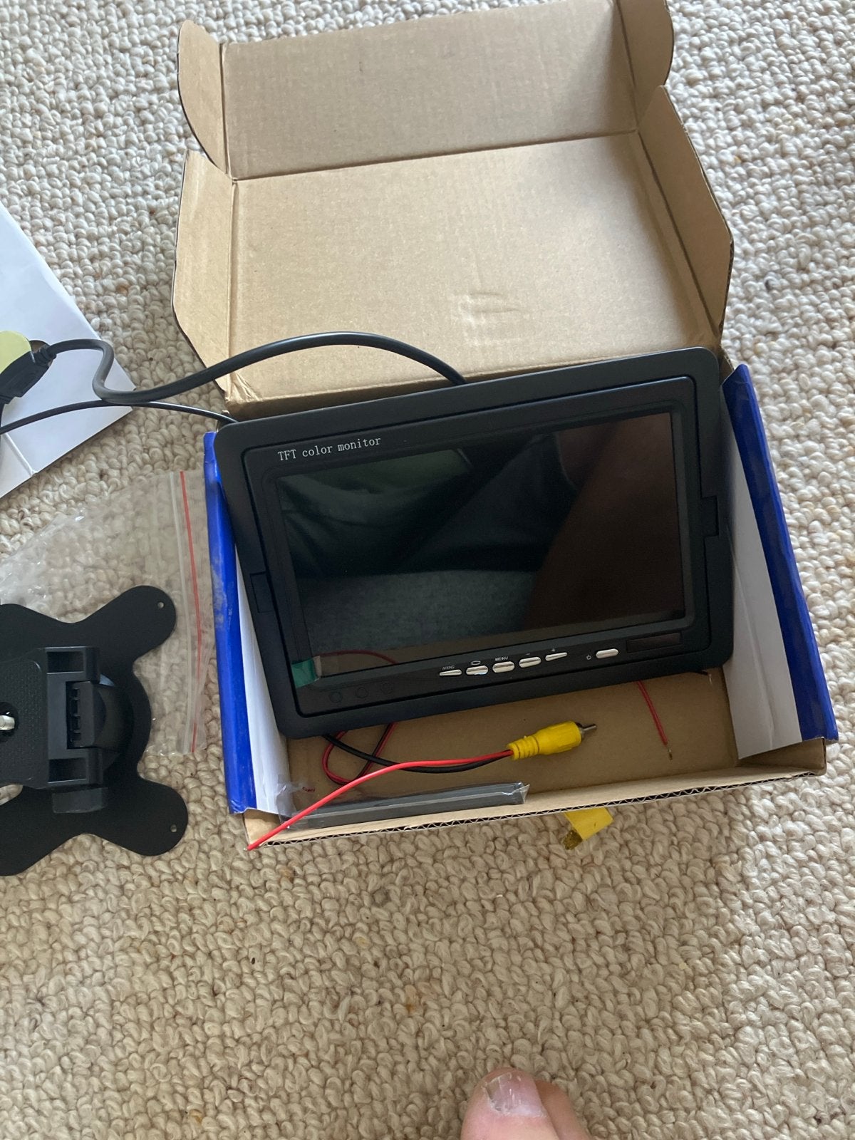 Nieuwe 8 inch LCD kleurenmonitor met afstandsbediening, Auto diversen, Ophalen of Verzenden, Nieuw