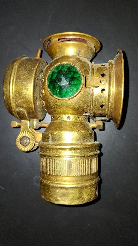 antiek fietslamp merk Hassia, Ophalen of Verzenden