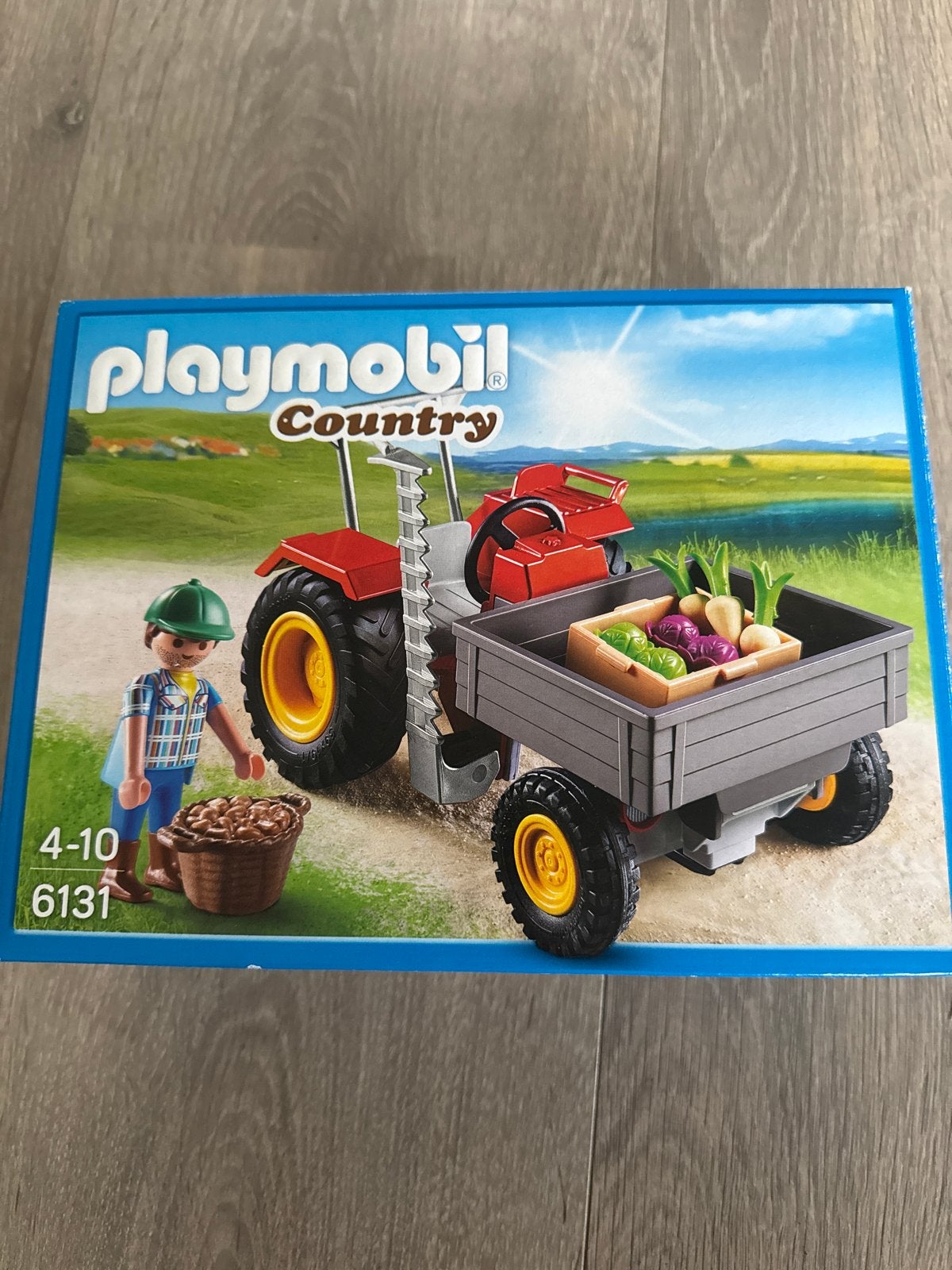 Playmobil Country Tractor met aanhanger en boer (6131), Ophalen of Verzenden, Gebruikt