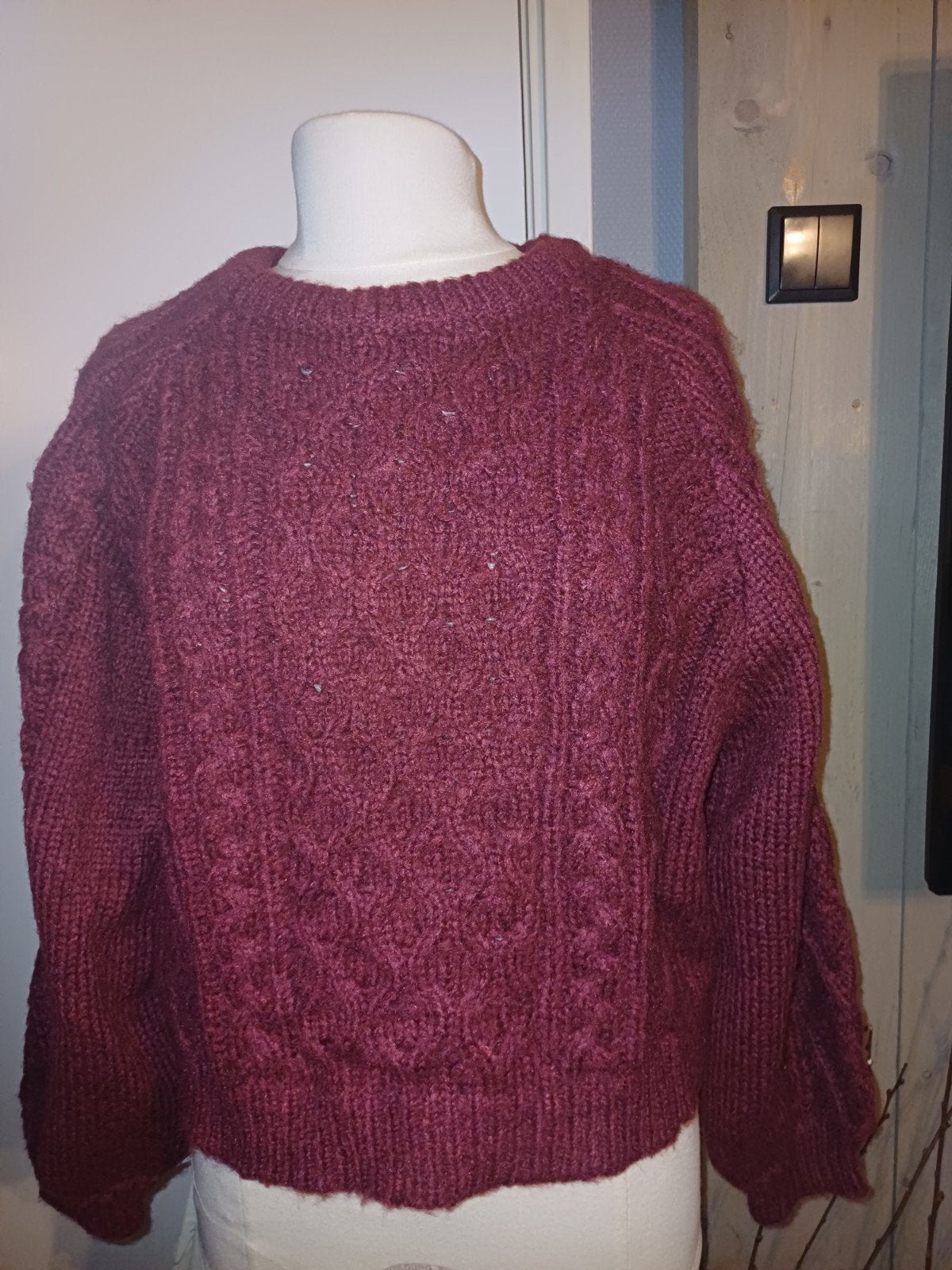 Copperose Burgundy Patroon Trui Maat M/L, Maat 38/40 (M), CR, CR, Ophalen of Verzenden