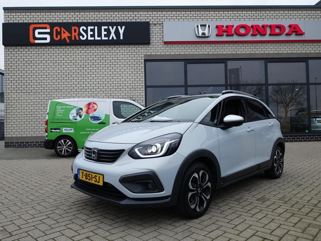 HONDA Jazz 1.5 i-MMD 109pk Hybrid CVT Crosstar Trekhaak, Auto's, 1227 kg, Stof, Euro 6, 4 cilinders