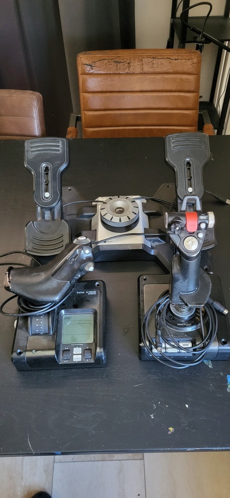 Saitek X52 Pro Flight Control System - Joystick & Throttle, Ophalen of Verzenden, Gebruikt, Saitek