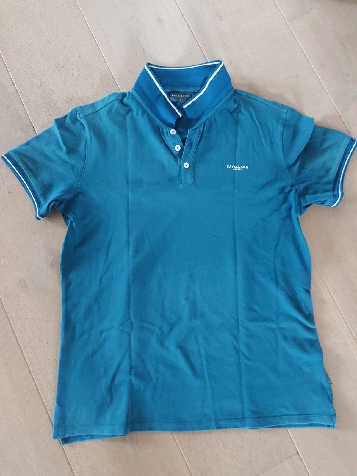 Zeer nette polo shirt Cavallaro Napoli maat L, Ophalen of Verzenden, Zo goed als nieuw, Maat 52/54 (L), Cavallaro Napoli