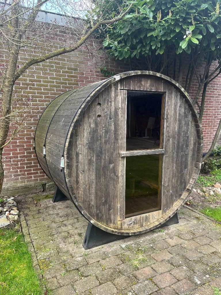 Sauna cabine, Sport en Fitness, Sauna, Ophalen, Gebruikt, Fins of Traditioneel, Complete sauna