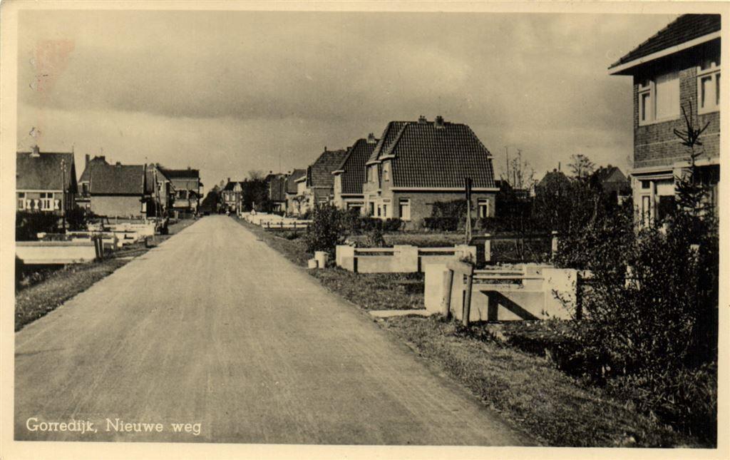 Gorredijk, Nieuwe weg - 1947 gelopen, Verzamelen, Ansichtkaarten | Nederland, Verzenden, Voor 1920, Gelopen, Noord-Brabant