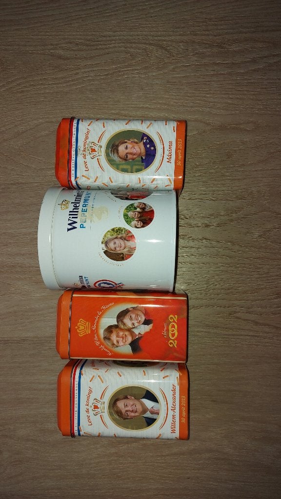 nostalgische diverse blikken-bijvoorbeeld koekjes crackers, Ophalen of Verzenden, Gebruikt